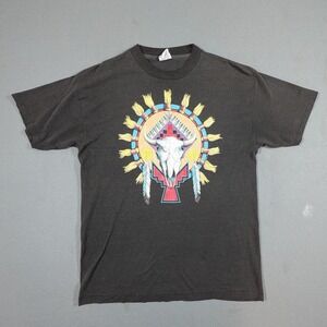 Vintage 90s Buffalo Skull‎ Signal T Shirt Mens Large Southwestern Single Stitch
